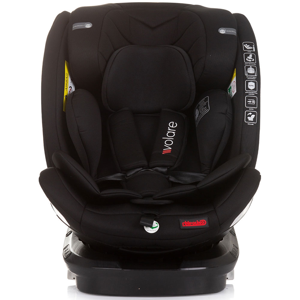 Scaun auto Chipolino Volare I-Size 40-150 cm obsidian cu sistem Isofix