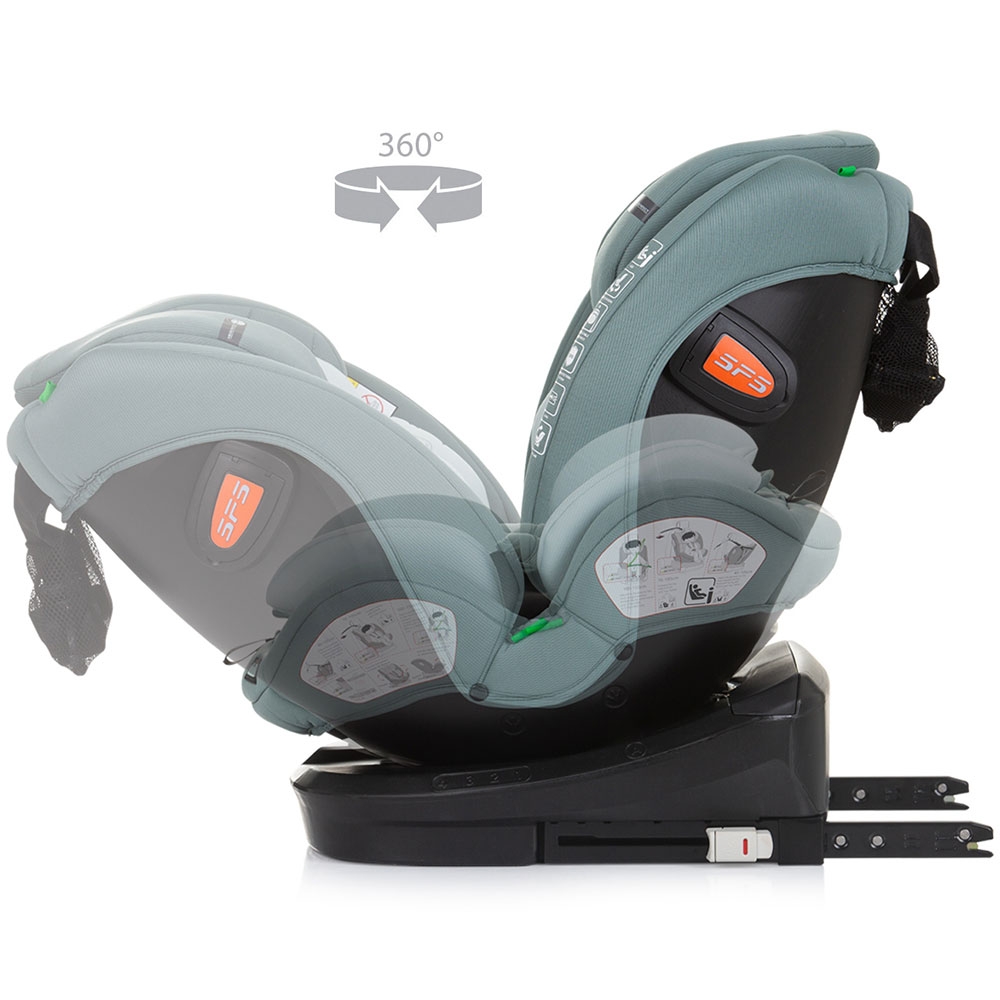 Scaun auto Chipolino Volare I-Size 40-150 cm pastel green cu sistem Isofix - 5