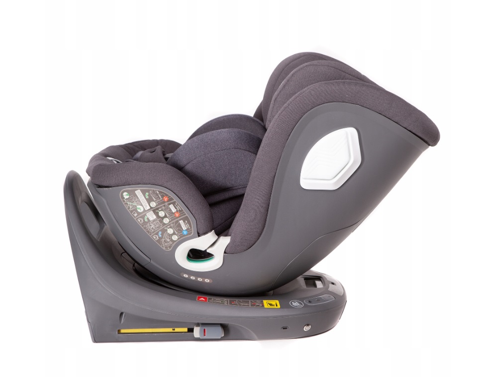 Scaun auto cu baza isofix rotativ 360 i-Size 40-150cm si picior stabilizator Kidnort Orn Grey - 2 | YEO