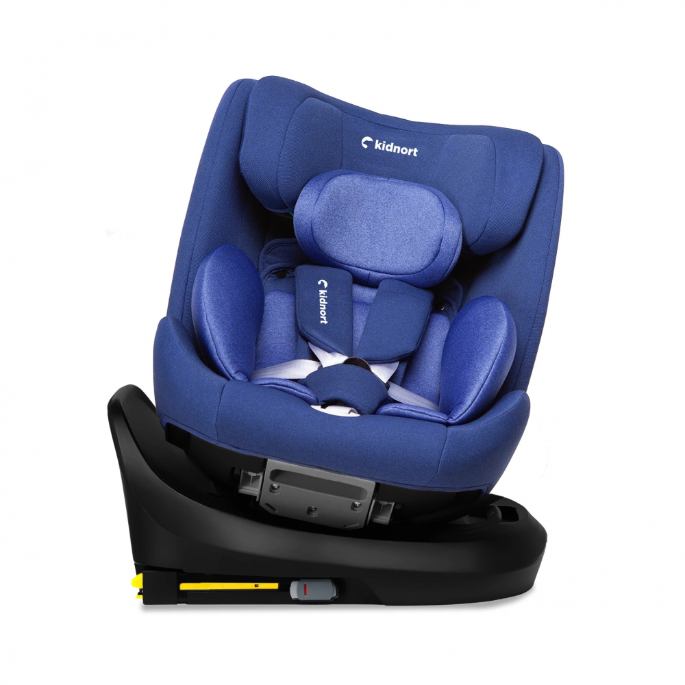 Scaun auto cu isofix rotativ 360 i-Size 40-150 cm Kidnort Radjur Blue