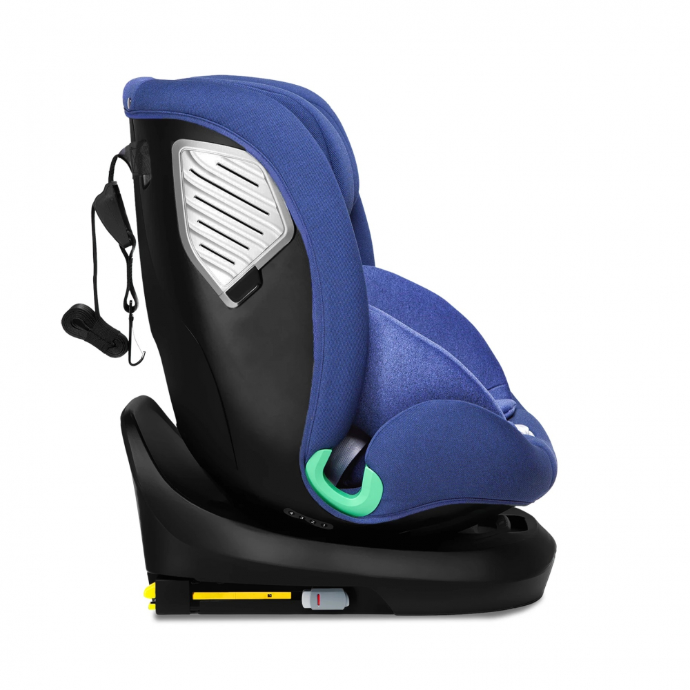 Scaun auto cu isofix rotativ 360 i-Size 40-150 cm si Top Tether Kidnort Radjur Blue - 10