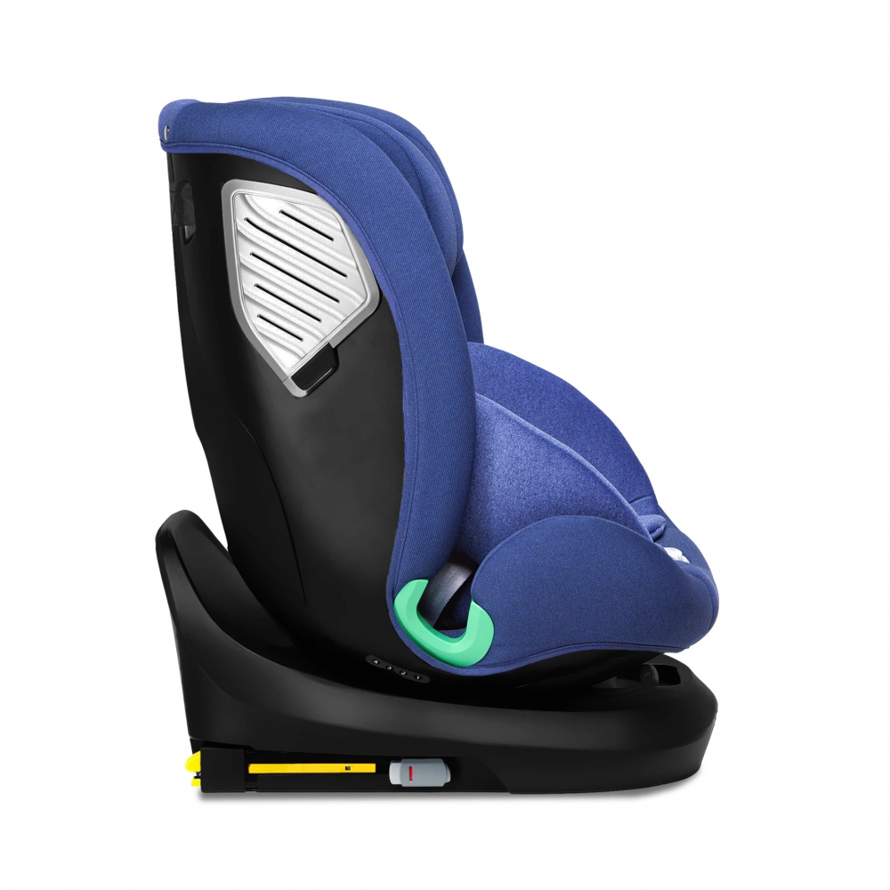 Scaun auto cu isofix rotativ 360 i-Size 40-150 cm si picior stabilizator Kidnort Radjur Blue - 8