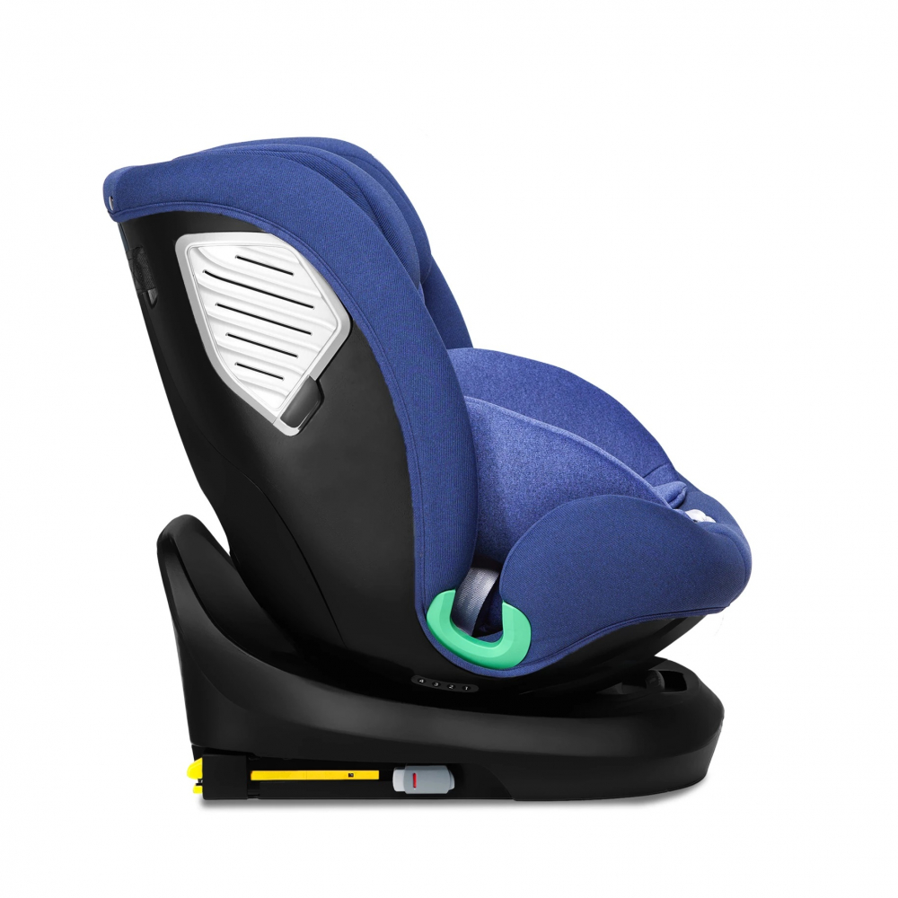 Scaun auto cu isofix rotativ 360 i-Size 40-150 cm si picior stabilizator Kidnort Radjur Blue - 9