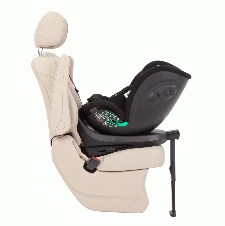 Scaun auto rotativ Carrello Meteorit i-Size 40-150 cm isofix Marble grey - 6