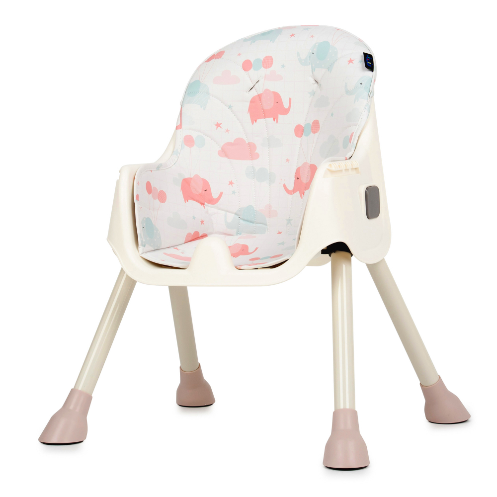 Scaun de masa 2 in 1 Juju EatSmile Pink-Elephants - 2 | YEO