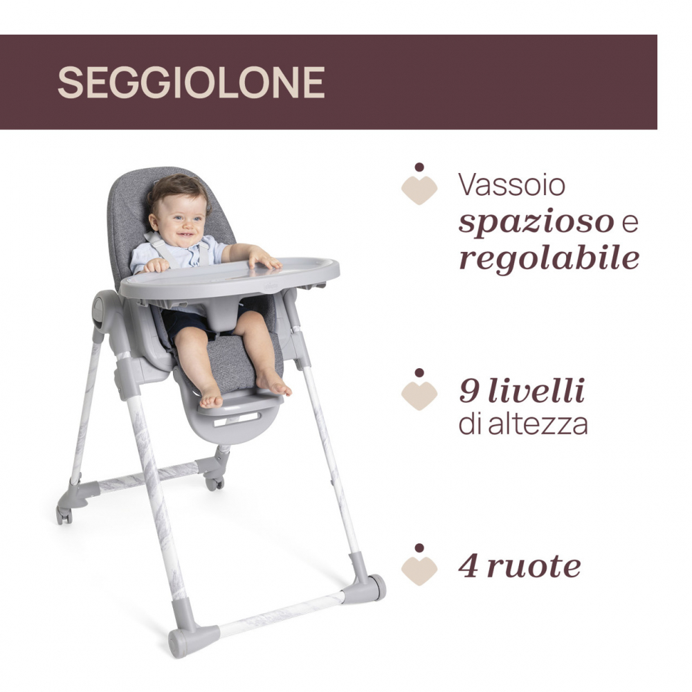 Poze Scaun de masa Chicco Polly Armonia Carrara 0 luni+ nichiduta.ro 