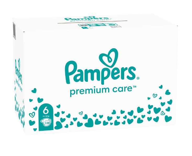 Scutece Pampers premium care XXL box marimea 6 13-18 kg 128 buc - 1 | YEO