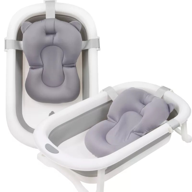 Set Cadita pliabila NiceKids cu Hamac inclus Grey