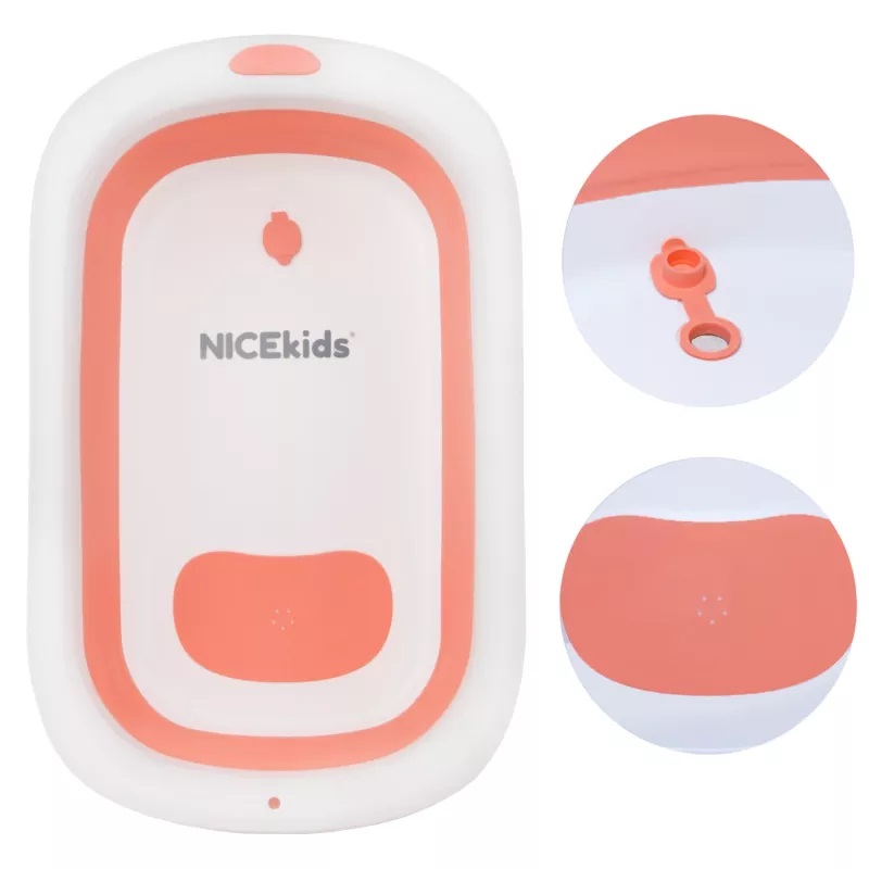 Set Cadita pliabila NiceKids cu Hamac inclus Pink - 1 | YEO