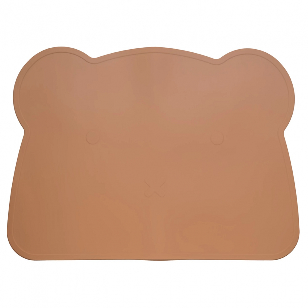 Suport farfurie pentru copii din silicon antiderapant Teddy Brown - 3 | YEO