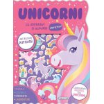 Carte cu abtibilduri pufoase Unicorni