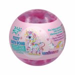 Bomba de baie cu surpriza Unicorn cu parfum vata de zahar 140g