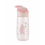 Cana cu duza din silicon 450ml KikkaBoo Music Fest Pink