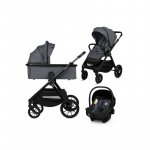 Carucior 3 in 1 Lionelo reversibil Layla gri