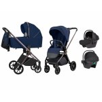 Carucior compact 3 in 1 premium Carrello Ultra I-Size 40-87 cm Morning blue