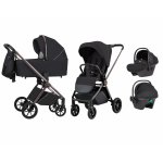 Carucior compact 3 in 1 premium Carrello Ultra I-Size 40-87 cm Night black