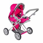 Carucior pliabil de papusi 2 in 1 cu gondola Pink