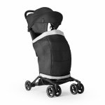 Carucior sport ultracompact pana la 22 kg cu accesorii incluse Kidnort Snopetrel Black