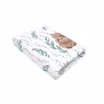 Cearceaf cu elastic Qmini pentru patut co-sleeper Aurora 76x43 cm Lulu natural