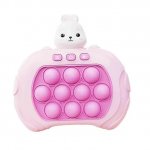 Jucarie interactiva antistres cu sunete si lumini Pop-It Pink Rabbit