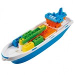 Jucarie plastic barca container marfa 40 cm