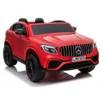 Masinuta electrica cu echipare Premium si telecomanda roti EVA  Mercedes GLC 63S QLS Red