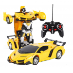 Masinuta transformabila in robot 2 in 1 cu telecomanda Yellow