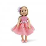 Papusa 38 cm cu accesorii Moni Fairy Doll Peach