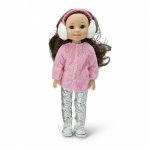 Papusa 38 cm cu hainute de iarna Fairy Doll winter