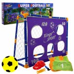 Set Poarta si minge de fotbal pentru copii cu accesorii King Sport