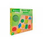 Puzzle Globo forme geometrice din lemn