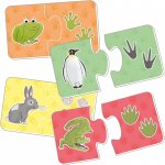 Puzzle de asociere animalutele si urmele lor