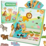 Puzzle magnetic animale safari 47 piese