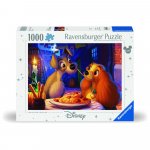 Puzzle Ravensburger doamna si vagabondul 1000 piese design nou