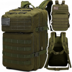Rucsac militar impermeabil din poliester Kaki 40-60L