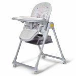 Scaun de masa Kinderkraft Lastree 2 in 1 transformabil grey