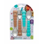 Set 4 tacamuri colorate Melii model urs si rechin