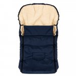 Sac de iarna impermeabil de lana Nativo 95x40 cm pentru landou/carucior/sanie Winter Blumarin