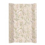 Saltea infasat soft cu suprafata impermeabila KikkaBoo 70x50cm Secret Garden Beige