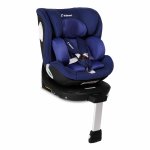 Scaun auto cu baza isofix rotativ 360 i-Size 40-150cm si picior stabilizator Kidnort Orn Blue