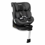 Scaun auto cu baza isofix rotativ 360 i-Size 40-150cm si picior stabilizator Kidnort Orn Grey