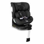 Scaun auto cu baza isofix rotativ 360 i-Size 40-150cm si picior stabilizator Kidnort Orn Black