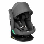 Scaun auto cu isofix rotativ 360 i-Size 40-150 cm si Top Tether Kidnort Radjur Grey