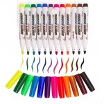 Set 12 markere cu utilizare pe suprafete multiple Doris Magic Marker