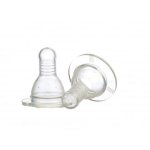 Set 2 tetine Minut Baby silicon 6+ lichide groase