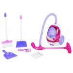 Set curatenie cu matura, aspirator de jucarie cu lumini si sunete Pink