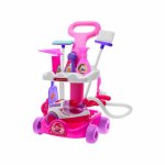 Set de curatenie cu Aspirator si Carucior accesorizat Sweet Home