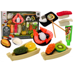 Set de Sushi pentru copii cu tacamuri si 24 accesorii incluse