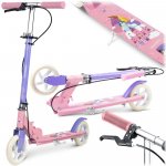 Trotineta pentru copii Ricokids Kodi Princess pliabila, inaltime ghidon reglabila, platforma antiderapanta, roti din PU rezistente, rulmenti ABEC-7, 2 frane de mana si picior, manere ergonomice pliabile si cric