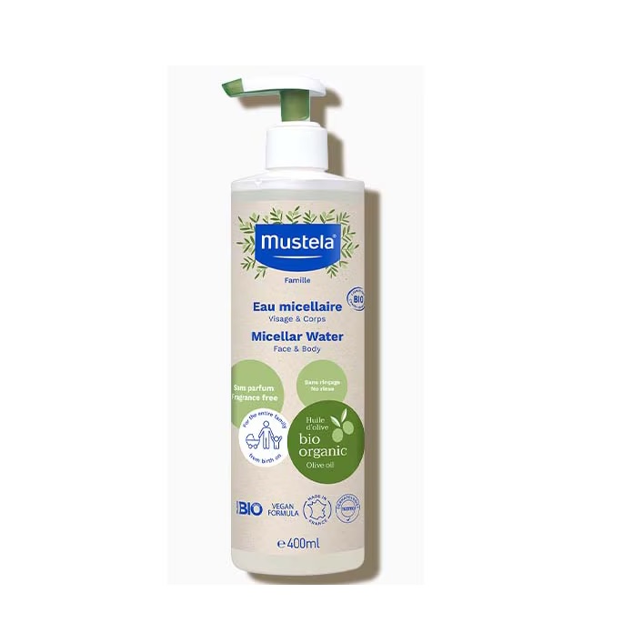 Apa micelara pentru fata si corp Mustela certificata BIO 400 ml